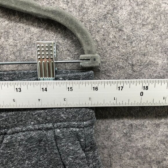 Gap Sueded Slim Sweatpants Mens S Gray Jogger Ankle Zip Drawstring Fleece - Picture 5 of 10